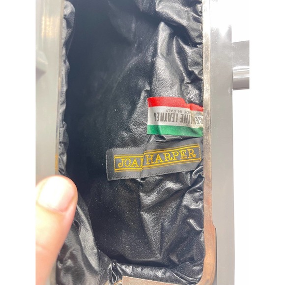 VTG Italian leather Joan Harper clutch/bag - Picture 9 of 12